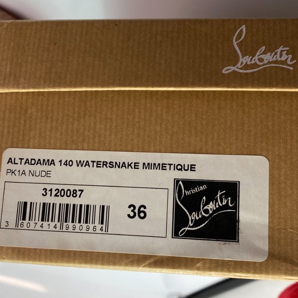 Christian Louboutin Altadama 140 Watersnake 36 - Picture 4 of 9